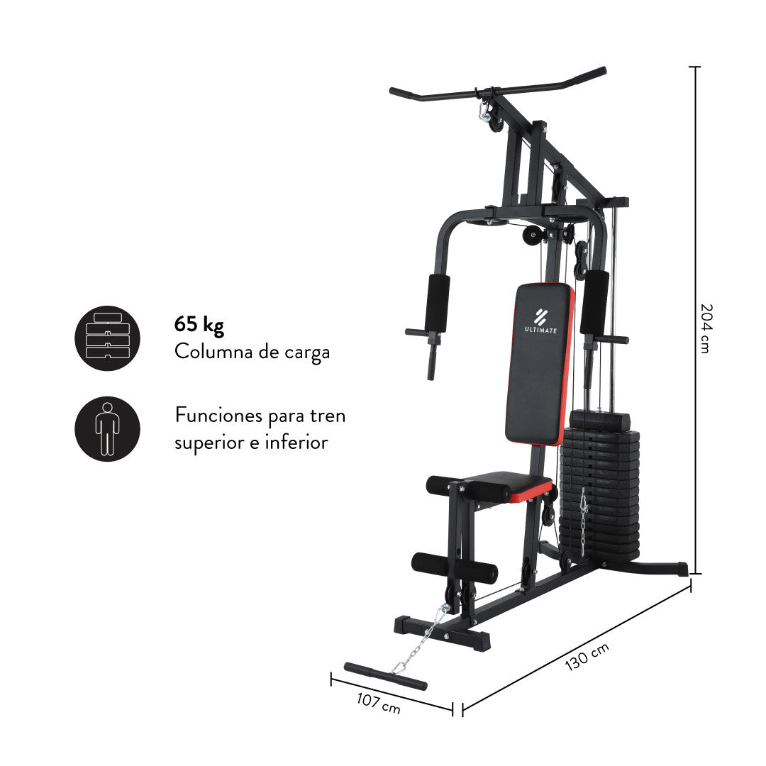Máquina Home Gym P550 Pro 65 Kg